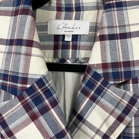 L’ academie double breasted plaid blazer! - Picture 3 of 7